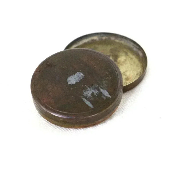 Antique Brass Field Compass Army compass Father's Day Outdoor enthusiast Germany - Picture 2 of 4